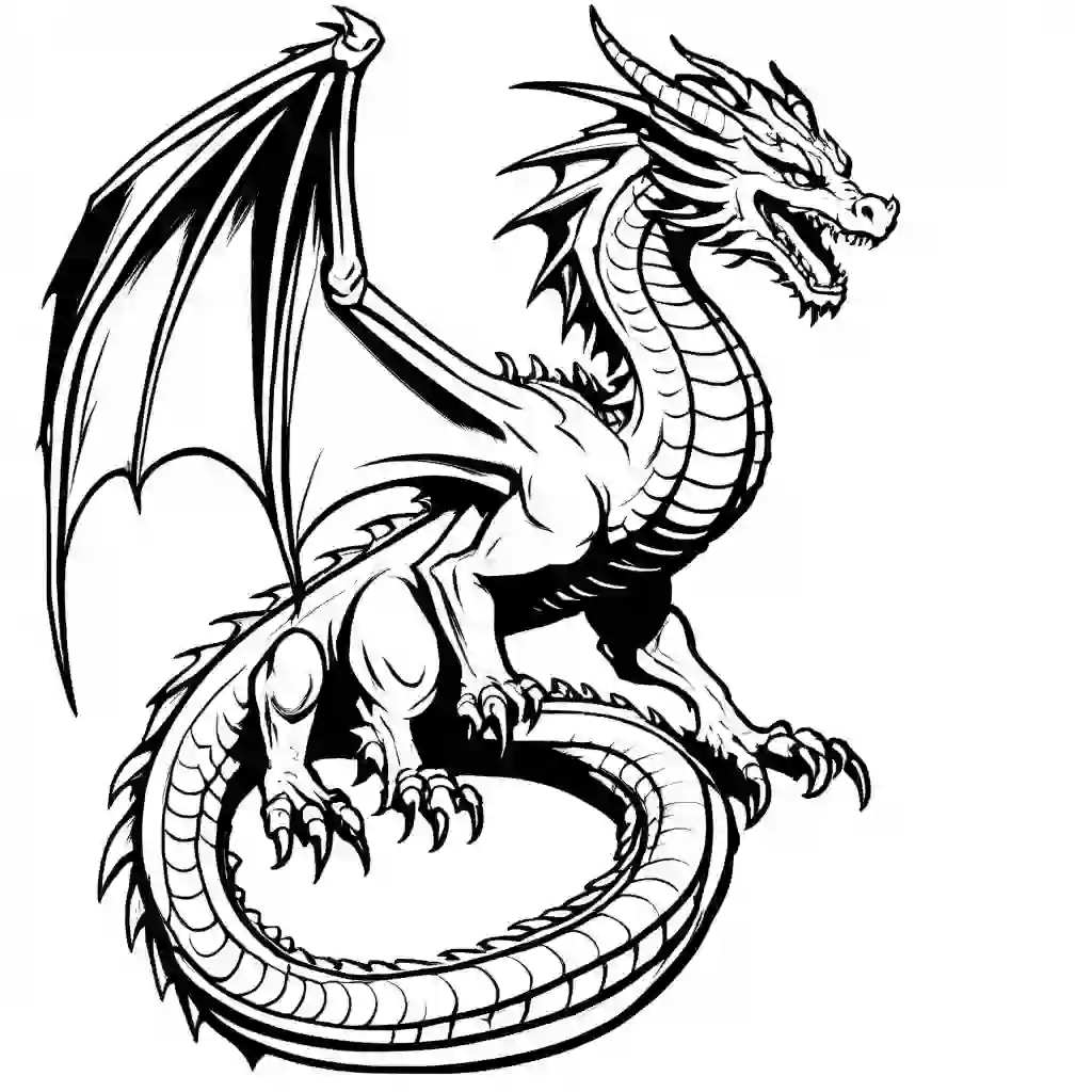 Sky Dragon coloring pages